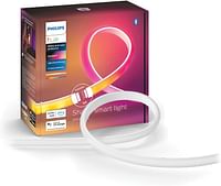 Philips Hue Gradient Light Strip 1m Extension. for Syncing with Entertainment, Media and Music. with Bluetooth. Works with Alexa, Google Assistant and Apple Homekit.