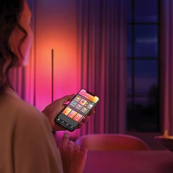 Philips Hue Gradient Light Strip 1m Extension. for Syncing with Entertainment, Media and Music. with Bluetooth. Works with Alexa, Google Assistant and Apple Homekit.