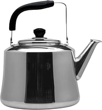 Raj Steel Tea Kettle, 10 Liter , Silver, ZTK010, Stove Top Tea Kettles , Hot Water Pot , Coffee Pot, Coffee Kettle