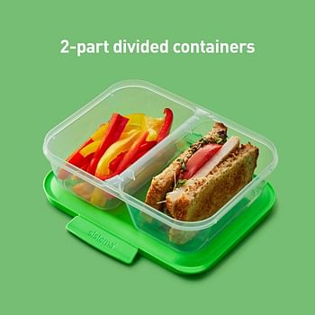 Sistema Container, Green, Clear, 5 x 870 ml, 59165