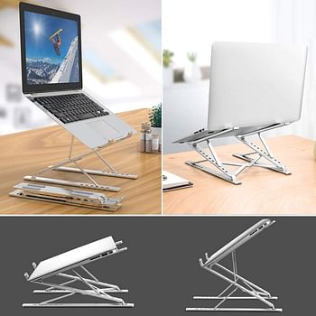 ElfAnt Laptop Stand Adjustable Portable Aluminum for 10" - 17" Laptop Tablet