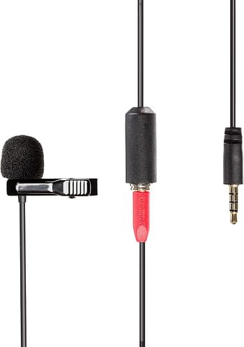 Saramonic Lavalier Clip-On Microphone for Smartphone with 4M Extension Cable Professional Video (SR-LMX1+)