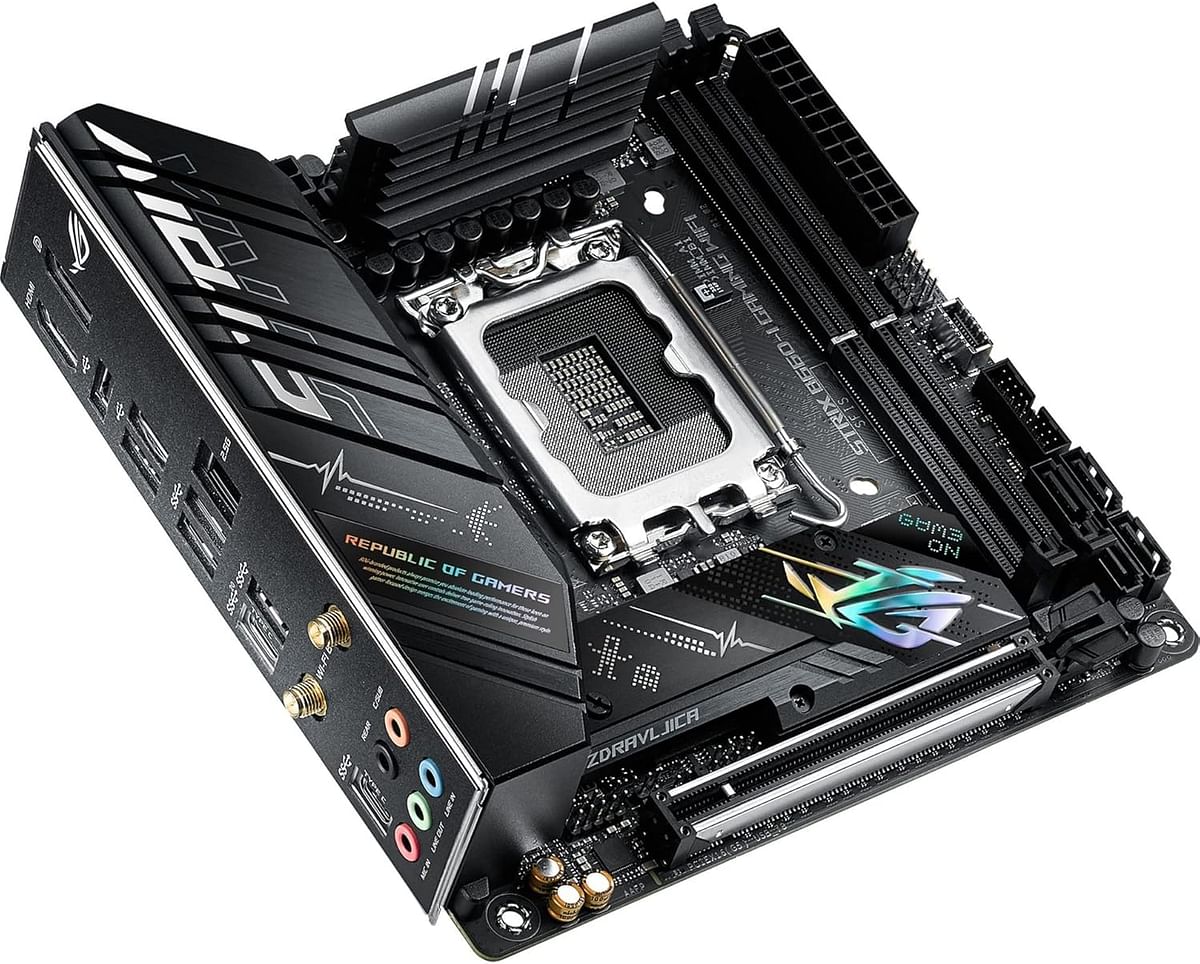 ASUS ROG Strix B660-I Gaming WiFi LGA 1700(Intel 12th Gen) Mini-ITX Gaming Motherboard(PCIe 5.0, 8+1 Power Stages, DDR5,WiFi 6,2.5 Gb LAN, 2xM.2 PCIe 4.0 NVMe SSD Support, USB 3.2 Gen 2x2 Type-C)