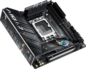 ASUS ROG Strix B660-I Gaming WiFi LGA 1700(Intel 12th Gen) Mini-ITX Gaming Motherboard(PCIe 5.0, 8+1 Power Stages, DDR5,WiFi 6,2.5 Gb LAN, 2xM.2 PCIe 4.0 NVMe SSD Support, USB 3.2 Gen 2x2 Type-C)