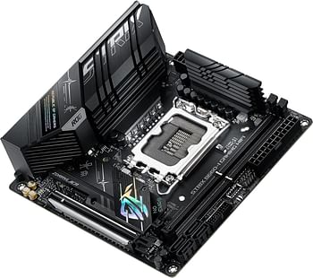 ASUS ROG Strix B660-I Gaming WiFi LGA 1700(Intel 12th Gen) Mini-ITX Gaming Motherboard(PCIe 5.0, 8+1 Power Stages, DDR5,WiFi 6,2.5 Gb LAN, 2xM.2 PCIe 4.0 NVMe SSD Support, USB 3.2 Gen 2x2 Type-C)