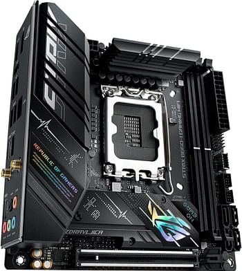 ASUS ROG Strix B660-I Gaming WiFi LGA 1700(Intel 12th Gen) Mini-ITX Gaming Motherboard(PCIe 5.0, 8+1 Power Stages, DDR5,WiFi 6,2.5 Gb LAN, 2xM.2 PCIe 4.0 NVMe SSD Support, USB 3.2 Gen 2x2 Type-C)