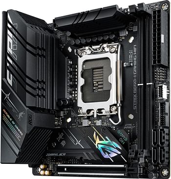 ASUS ROG Strix B660-I Gaming WiFi LGA 1700(Intel 12th Gen) Mini-ITX Gaming Motherboard(PCIe 5.0, 8+1 Power Stages, DDR5,WiFi 6,2.5 Gb LAN, 2xM.2 PCIe 4.0 NVMe SSD Support, USB 3.2 Gen 2x2 Type-C)