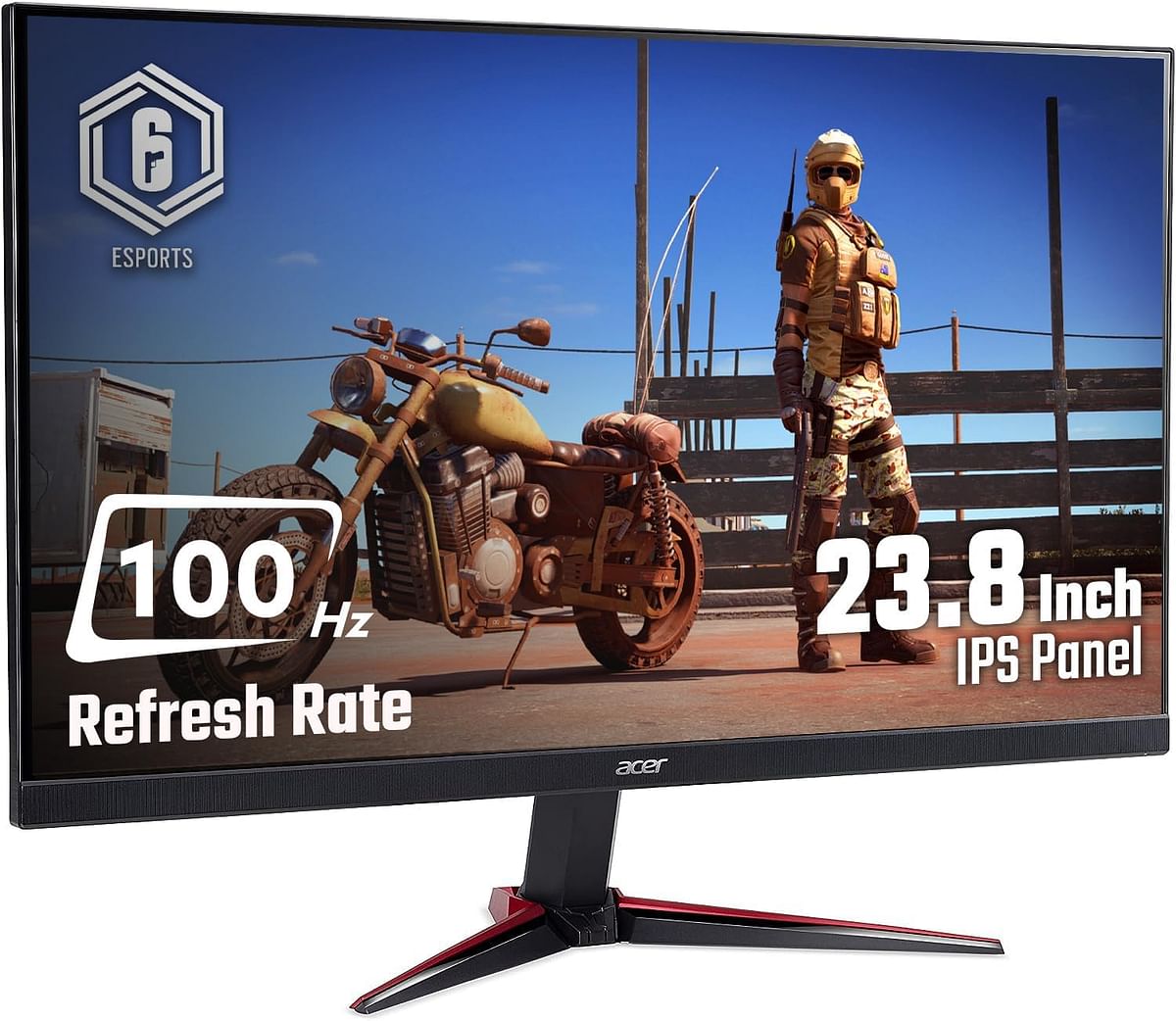 Acer Nitro VG240Y 23.8" 100Hz Refresh - Full HD (1920 x 1080) IPS Gaming Monitor with AMD FREESYNC Technology - 1ms VRB | | (1 HDMI Port & 1 VGA),Black