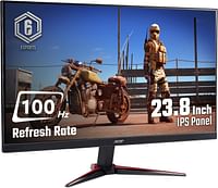 Acer Nitro VG240Y 23.8" 100Hz Refresh - Full HD (1920 x 1080) IPS Gaming Monitor with AMD FREESYNC Technology - 1ms VRB | | (1 HDMI Port & 1 VGA),Black