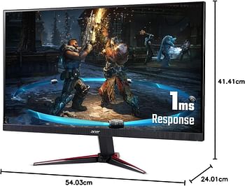 Acer Nitro VG240Y 23.8" 100Hz Refresh - Full HD (1920 x 1080) IPS Gaming Monitor with AMD FREESYNC Technology - 1ms VRB | | (1 HDMI Port & 1 VGA),Black