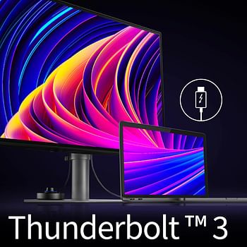 BenQ PD2725U 27 Inch 4K HDR Monitor for Mac/Designers, 3840 x 2160 UHD, IPS, Thunderbolt 3, USB-C(65W), Rec.709, sRGB, Display P3,DCI P3, CAD/CAM, Factory Calibrated, AQCOLOR, USB Hub, KVM, ICC Sync