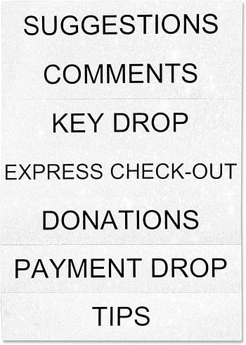 Mail Boss Comment Boss 8100 Locking Steel Suggestion Box - Key Drop Box - Collection Box - Donation Box - Ballot Box - with 25 Suggestion Cards (Black)