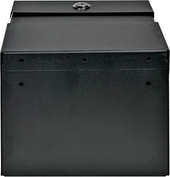 Mail Boss Comment Boss 8100 Locking Steel Suggestion Box - Key Drop Box - Collection Box - Donation Box - Ballot Box - with 25 Suggestion Cards (Black)