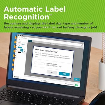 DYMO LabelWriter 550 label printer | labelmaker with direct thermal printing | automatic label recognition | prints address labels, shipping labels, barcode labels and more | EU plug