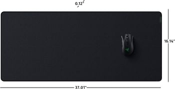 Razer Strider Hybrid Mouse Mat With A Soft Base & Smooth Glide: Firm Gliding Surface - Anti-Slip Base - Rollable & Portable - Anti-Fraying Stitched Edges - Water-Resistant - XXLarge