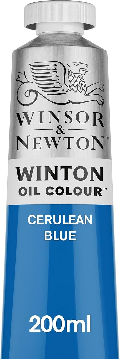 Winsor & Newton Cerulean Blue 200-ml Tube Winton Oil Color Paint 1437137