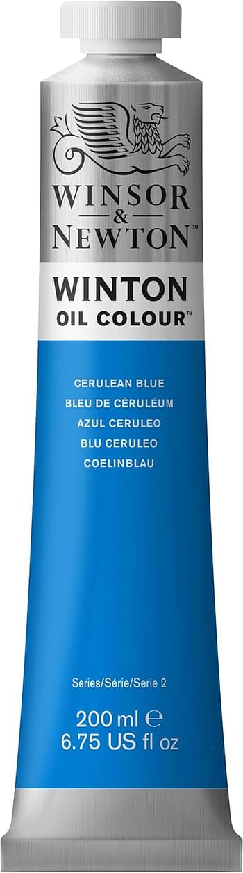 Winsor & Newton Cerulean Blue 200-ml Tube Winton Oil Color Paint 1437137