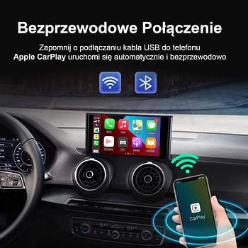 Carlinkit USB Carplay Dongle,Android Auto Mirroring Mini Smartphone Link Receiver Adapter Auto Navigation Multimedia Player for Android Head Unit