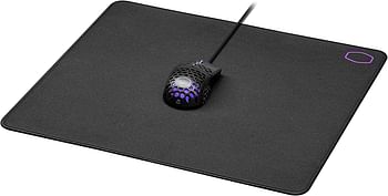 Cooler Master MP511 L Gaming Mouse Pad - Premium Mat Optimised for Accuracy with Durable CORDURA Fabric Splash-Resistant Surface Anti-Fray Stitching Black - 450 x 400 x 3mm