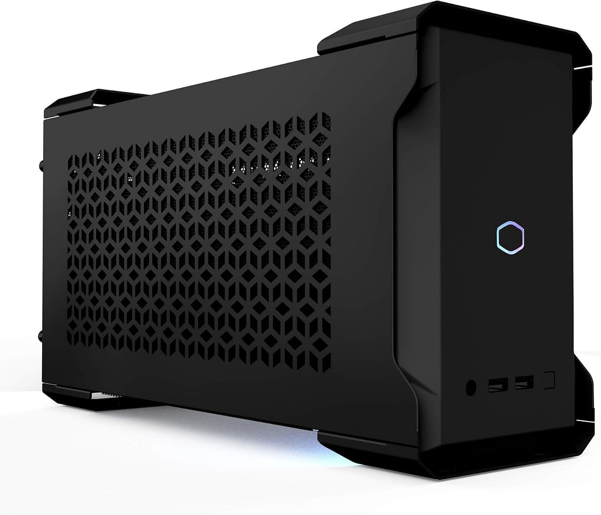 Cooler Master MasterCase NC100 SFF Small Form Factor 7.9 Liter Case with V650 Gold SFX PSU GPUs 2.5 Slots up to 320mm for Intel(r) NUC 9 Extreme Element Black