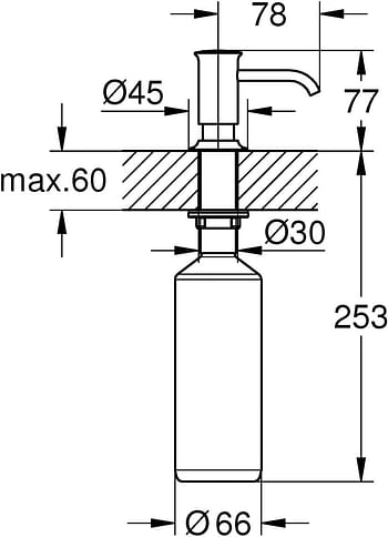 Grohe Cosmopolitan Soap Dispenser 40535Dc0