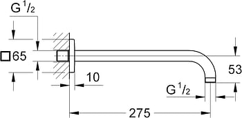 Grohe Rainshower Shower Arm 275 mm 27488000