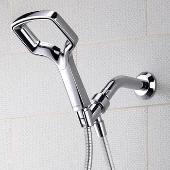 Methven Aio Removable Handheld Shower Head with High Pressure Water Jets Hose and Adjustable Arm Mount Water Saving & High Pressure Spray Technology Chrome