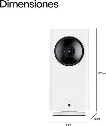 WYZE Cam Pan v2 1080p Pan/Tilt/Zoom Wi Fi Indoor Smart Home Camera with Color Night Vision, 2 Way Audio, Compatible with Alexa & The Google Assistant, White, WYZECP2