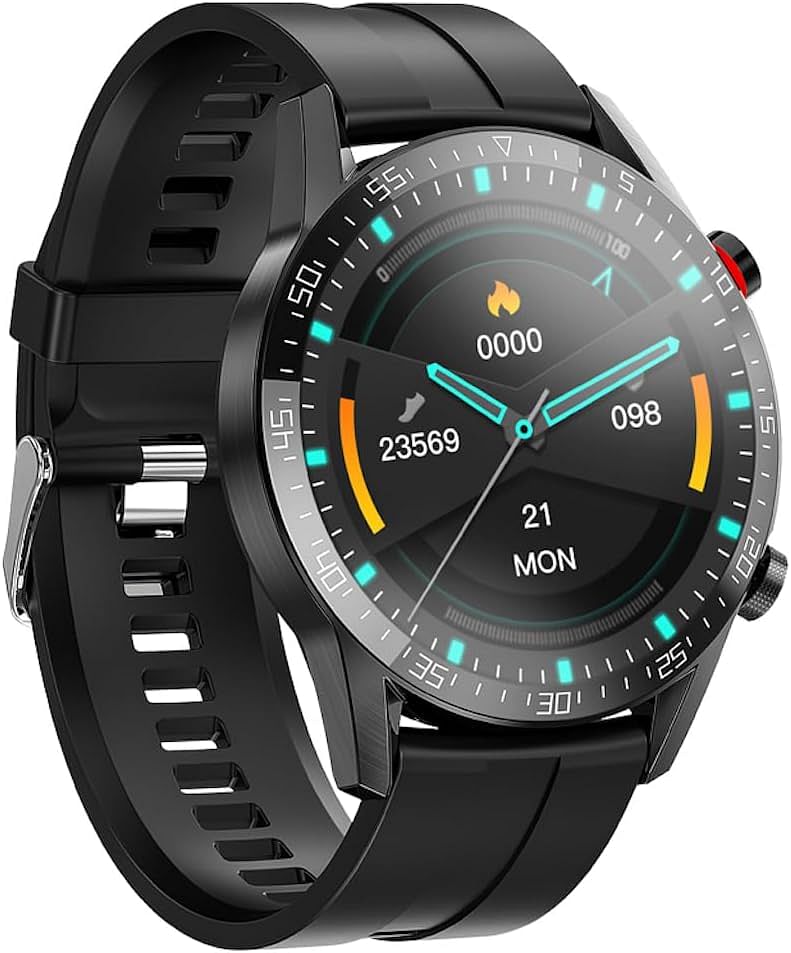 Hoco Y2 Pro - Smart Sports Watch Call Release, Screen 1.28 Inch, IP68 Waterproof, Dual Bluetooth, Support Call, Support Multiple Sports Modes, Sleep Monitoring, Real Heart Rate - Black