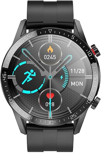 Hoco Y2 Pro - Smart Sports Watch Call Release, Screen 1.28 Inch, IP68 Waterproof, Dual Bluetooth, Support Call, Support Multiple Sports Modes, Sleep Monitoring, Real Heart Rate - Black