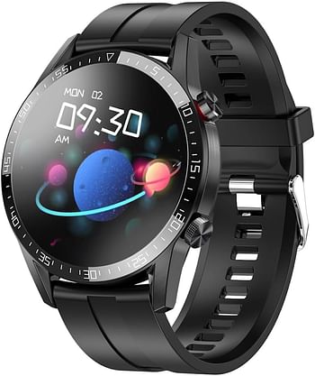 Hoco Y2 Pro - Smart Sports Watch Call Release, Screen 1.28 Inch, IP68 Waterproof, Dual Bluetooth, Support Call, Support Multiple Sports Modes, Sleep Monitoring, Real Heart Rate - Black