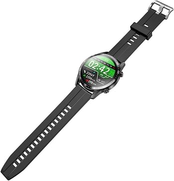 Hoco Y2 Pro - Smart Sports Watch Call Release, Screen 1.28 Inch, IP68 Waterproof, Dual Bluetooth, Support Call, Support Multiple Sports Modes, Sleep Monitoring, Real Heart Rate - Black