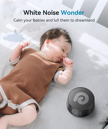 Dreamegg White Noise Machine - D3 Pro Sleep Sound Machine, Rechargeable Noise Machine for Sleeping, 29 HiFi Sound, Battery or Adapter, Auto-Off Timer, Portable Sound Machine for Baby Adult Home Travel