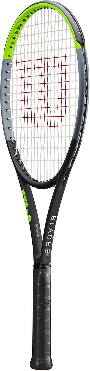 Wilson Unisex Adult 2-WR013811U1 Blade 98s V 7.0 Tennis Frame - Black/Green/Grey, Grip 1