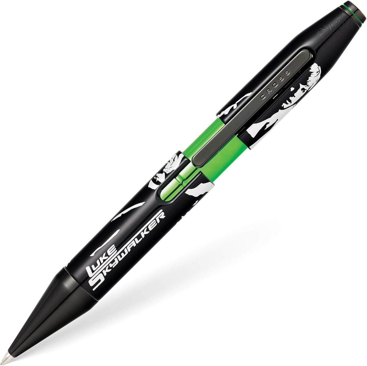 Cross X Star Wars™ Luke Skywalker™ Themed Design w/Lightsaber Green Details w/Polished Black PVD Appointments Rollerball Pen