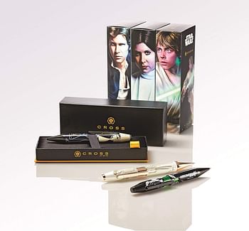 Cross X Star Wars™ Luke Skywalker™ Themed Design w/Lightsaber Green Details w/Polished Black PVD Appointments Rollerball Pen