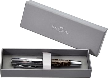 Faber-castell Design E-motion Precious Resin Crocodile Brown Rollerball pen-Made in Germany