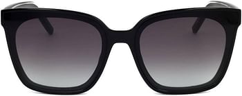 Tommy Hilfiger 0066/F/S Rectangular Shape Full Rim Sunglasses for Unisex, 65 mm Lens Width - Black/Grey