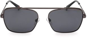 Polaroid Unisex-Adult PLD 6131/S Sunglasses, Matte Dark Ruthenium 56