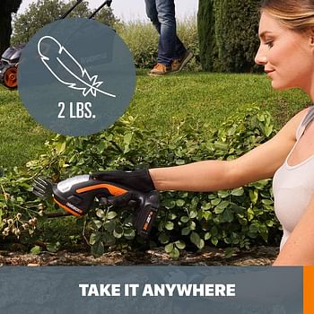 Worx Wg801.9 20V Power Share 4" Cordless Shear And 8" Shrubber Trimmer (Tool Only)