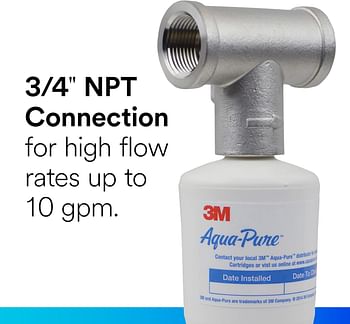 3M-Aqua Pure Whole House Scale Inhibition Inline Water System Ap430Ss Helps Prevent Scale Build Up On Hot Water Heaters And Boilers