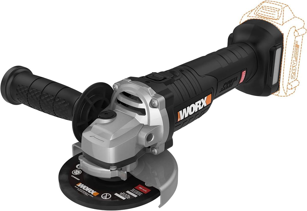 Worx WX812L.9 20V Power Share 4.5" Cordless Angle Grinder with Brushless Motor (Tool Only)