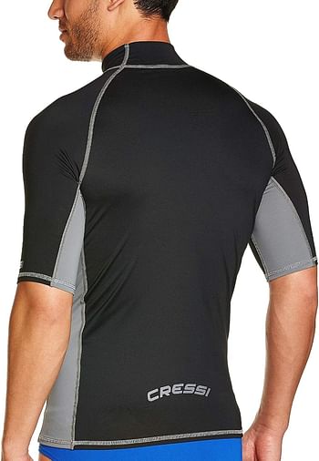 Cressi Men's Rash Guard Short Sleeves Made of Elastic Fabric for Adults UV Protection (UPF) 50+