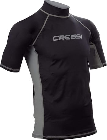 Cressi Men's Rash Guard Short Sleeves Made of Elastic Fabric for Adults UV Protection (UPF) 50+