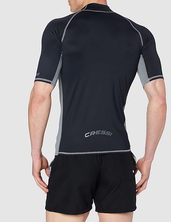 Cressi Men's Rash Guard Short Sleeves Made of Elastic Fabric for Adults UV Protection (UPF) 50+