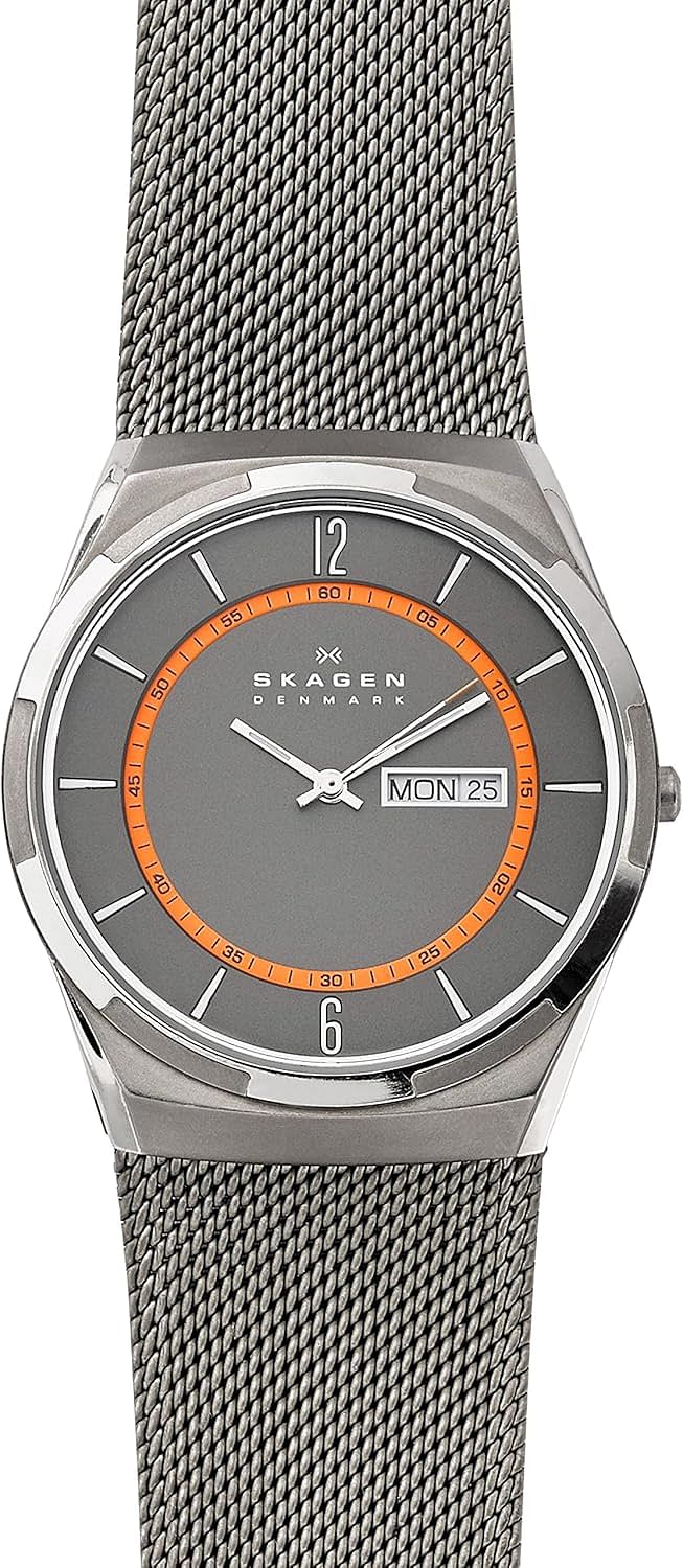 Skagen Mens Quartz Watch Analog Display And Stainless Steel Strap - Skw6007 One Size