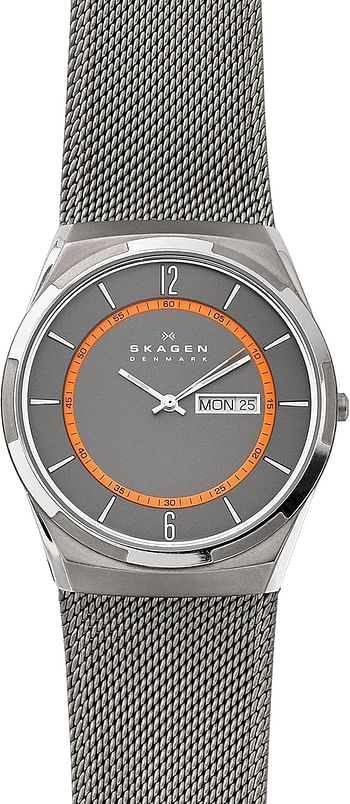 Skagen Mens Quartz Watch Analog Display And Stainless Steel Strap - Skw6007 One Size