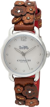 Coach Women's Chalk Dial Brown Calfskin Watch - 14502761