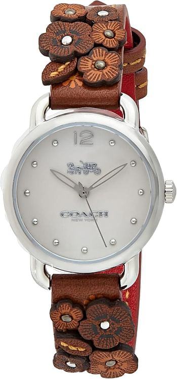 Coach Women's Chalk Dial Brown Calfskin Watch - 14502761