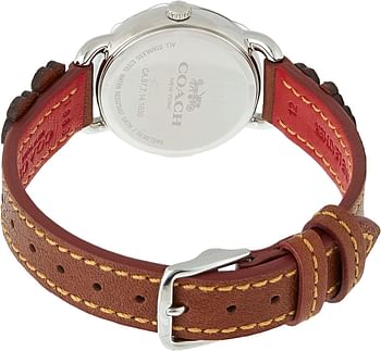 Coach Women's Chalk Dial Brown Calfskin Watch - 14502761